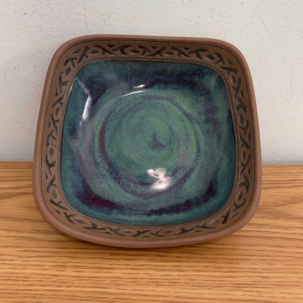 Mineral Springs Studio Stoneware and Turquoise Pottery Signed